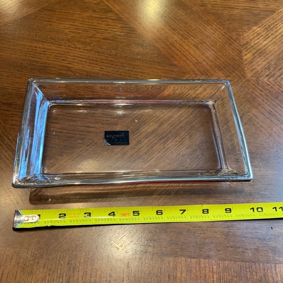 Venezia Glass Rectangular Tray Handcrafted with Real Silver 10" x 5.5" - Picture 12 of 14